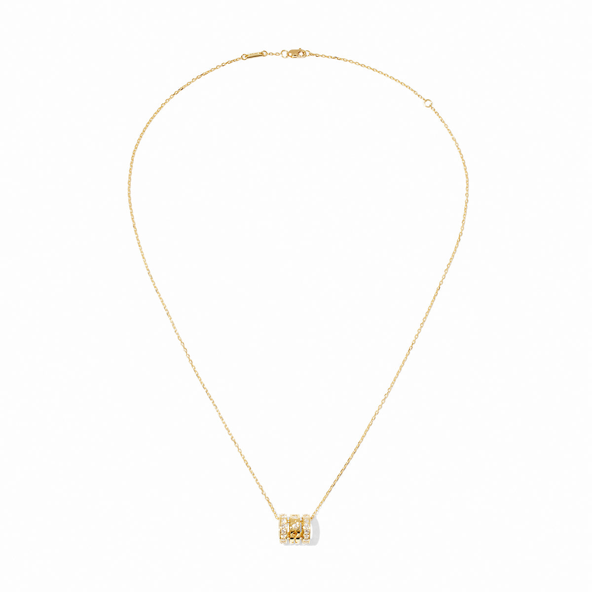 Medium Pulse 3 Row Diamond Pendant | 0.62tw