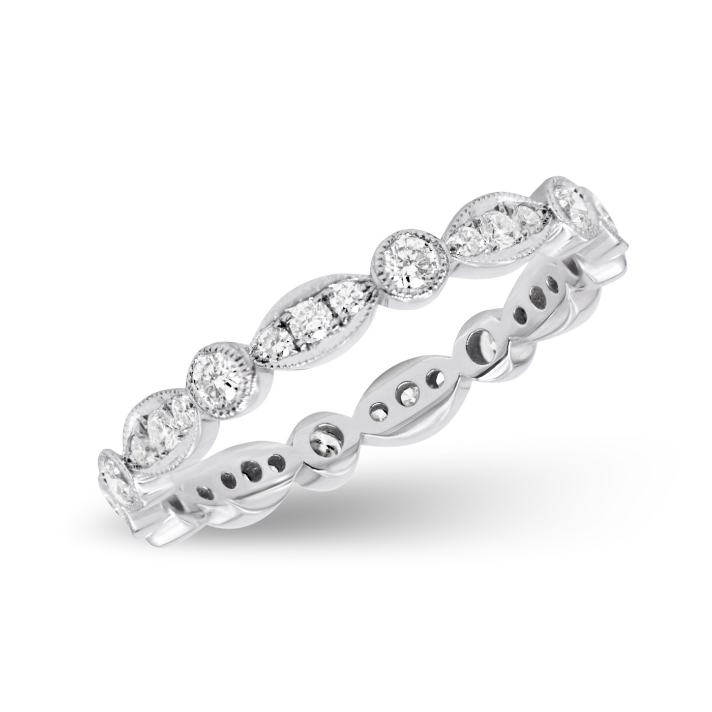 Milgrain Set Diamond Eternity Band | .61tw