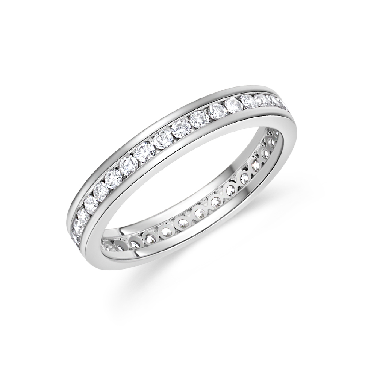Channel Set Diamond Eternity Band | .61tw