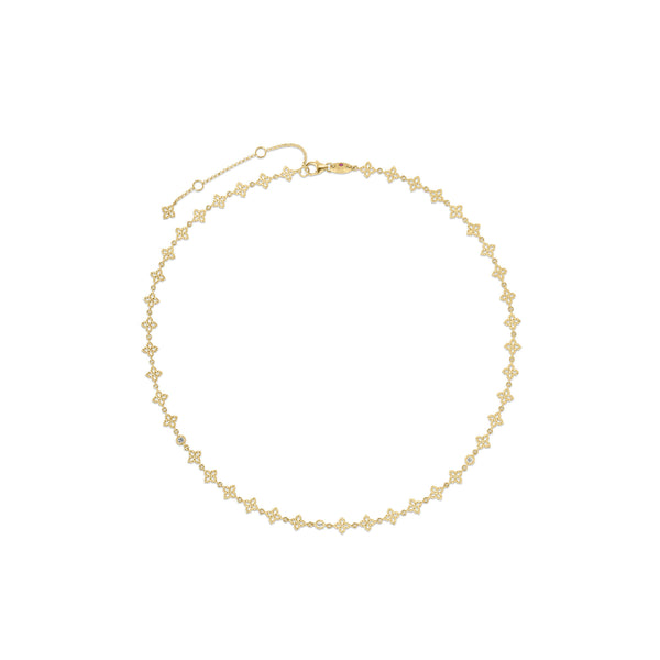 Princess Flower Diamond Necklace | .09tw