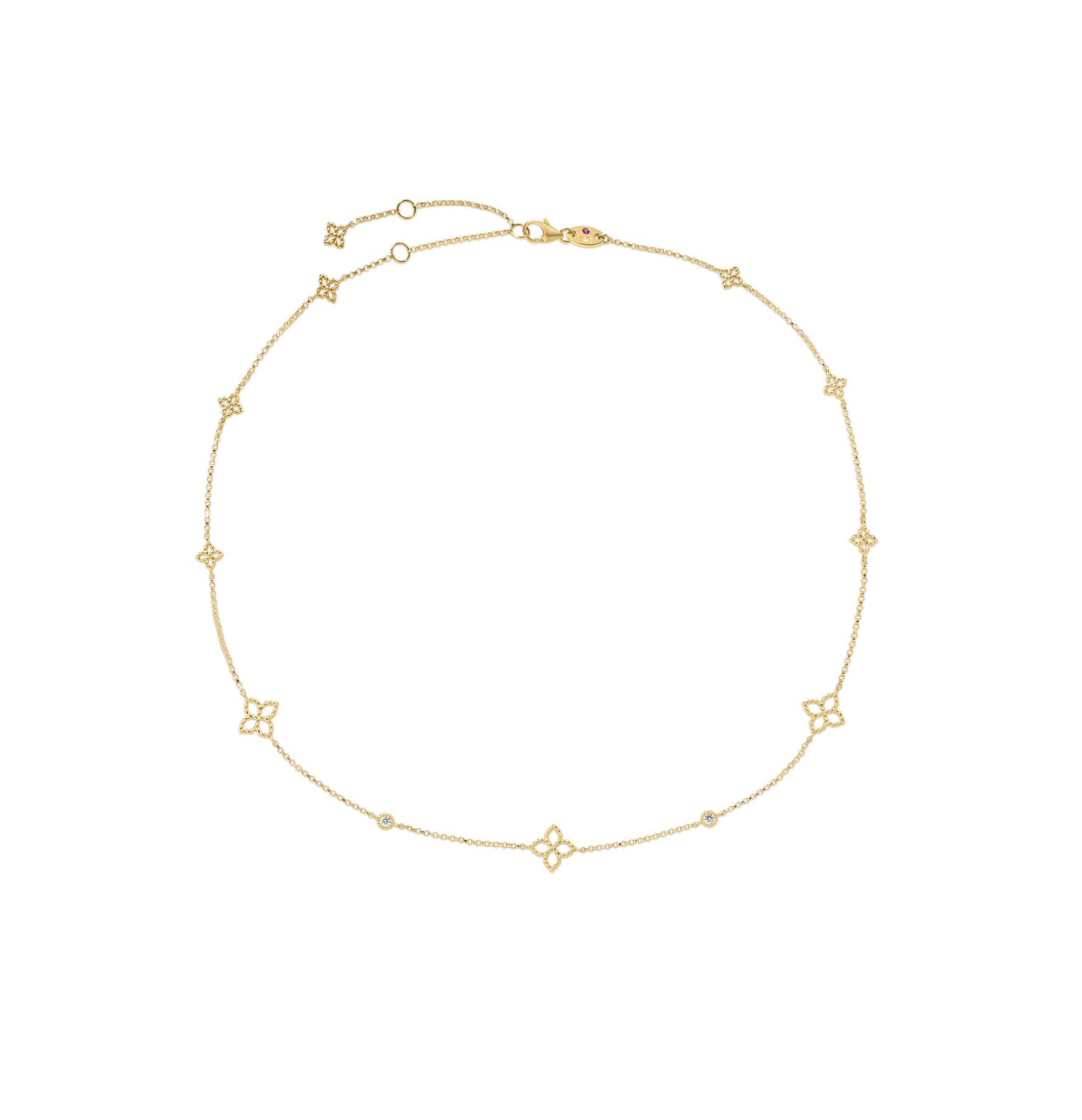 Princess Flower Diamond Necklace | .06tw