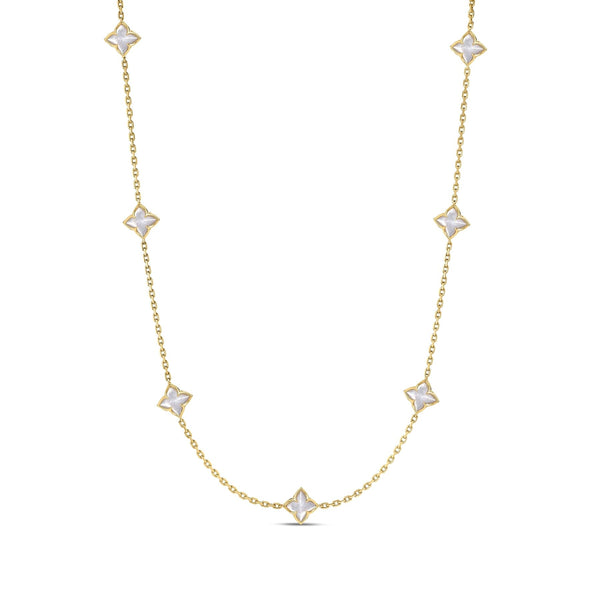 Venetian Princess Mother of Pearl Station Necklace | 3.50tw