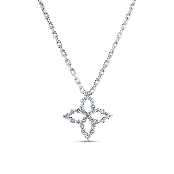 Princess Flower Diamond Necklace | .16tw