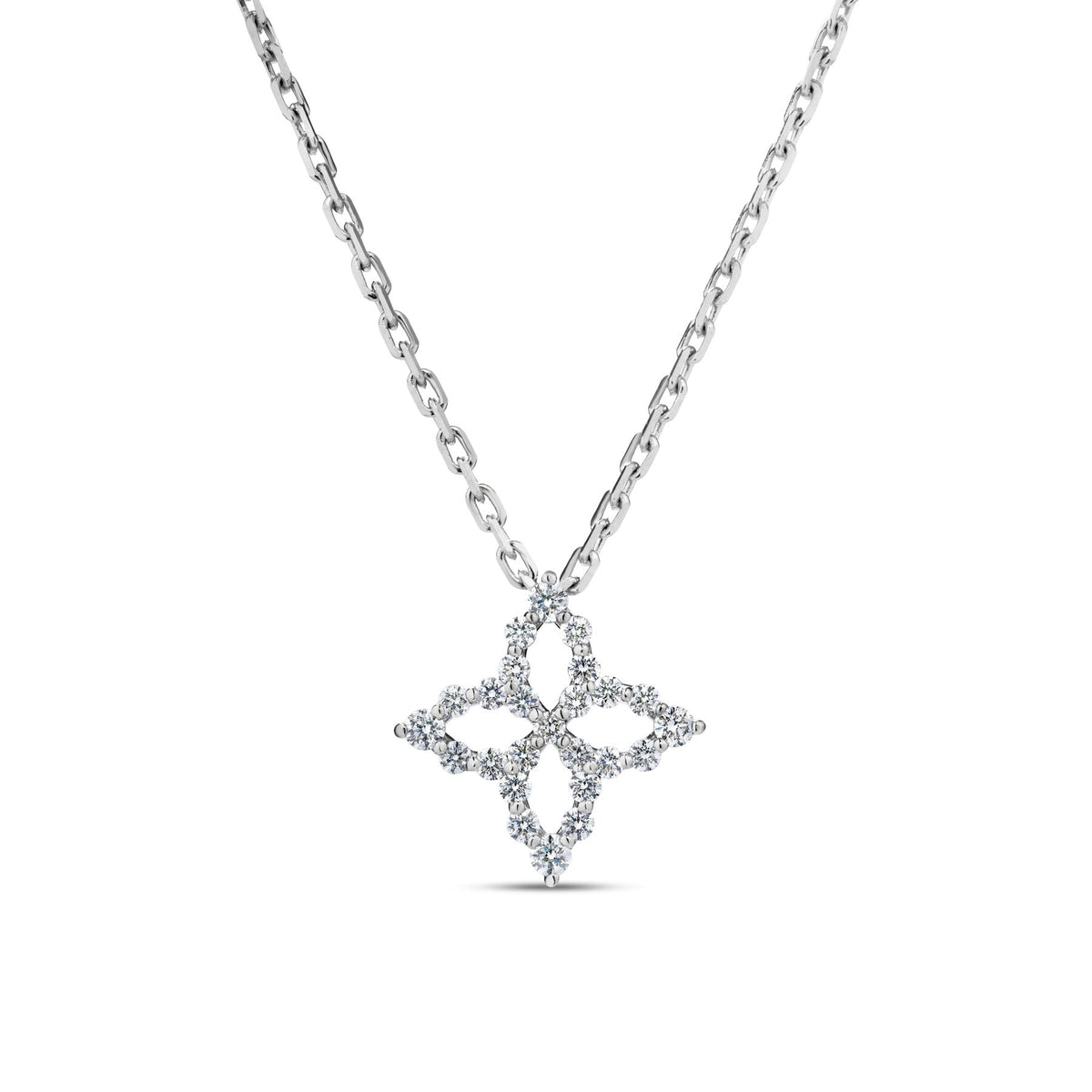Princess Flower Diamond Necklace | .16tw