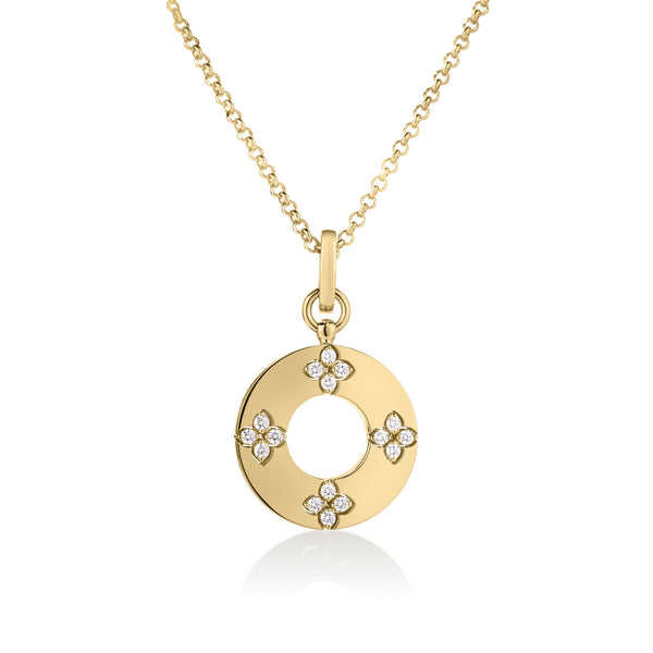 Love in Verona Diamond Circle Pendant | .30tw