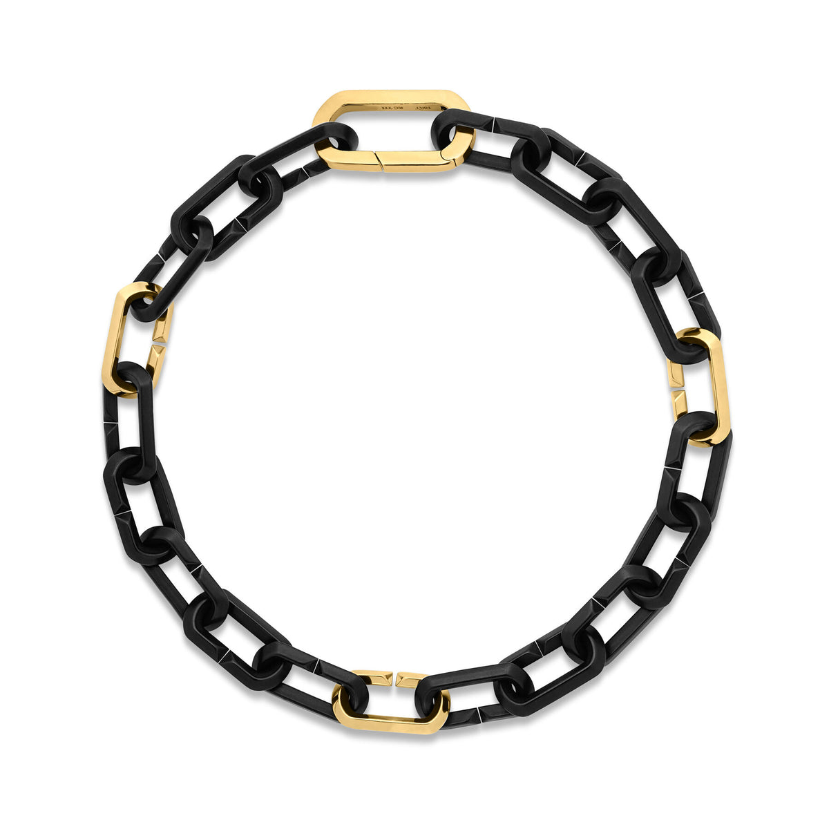 Black Titanium & Yellow Gold Bracelet