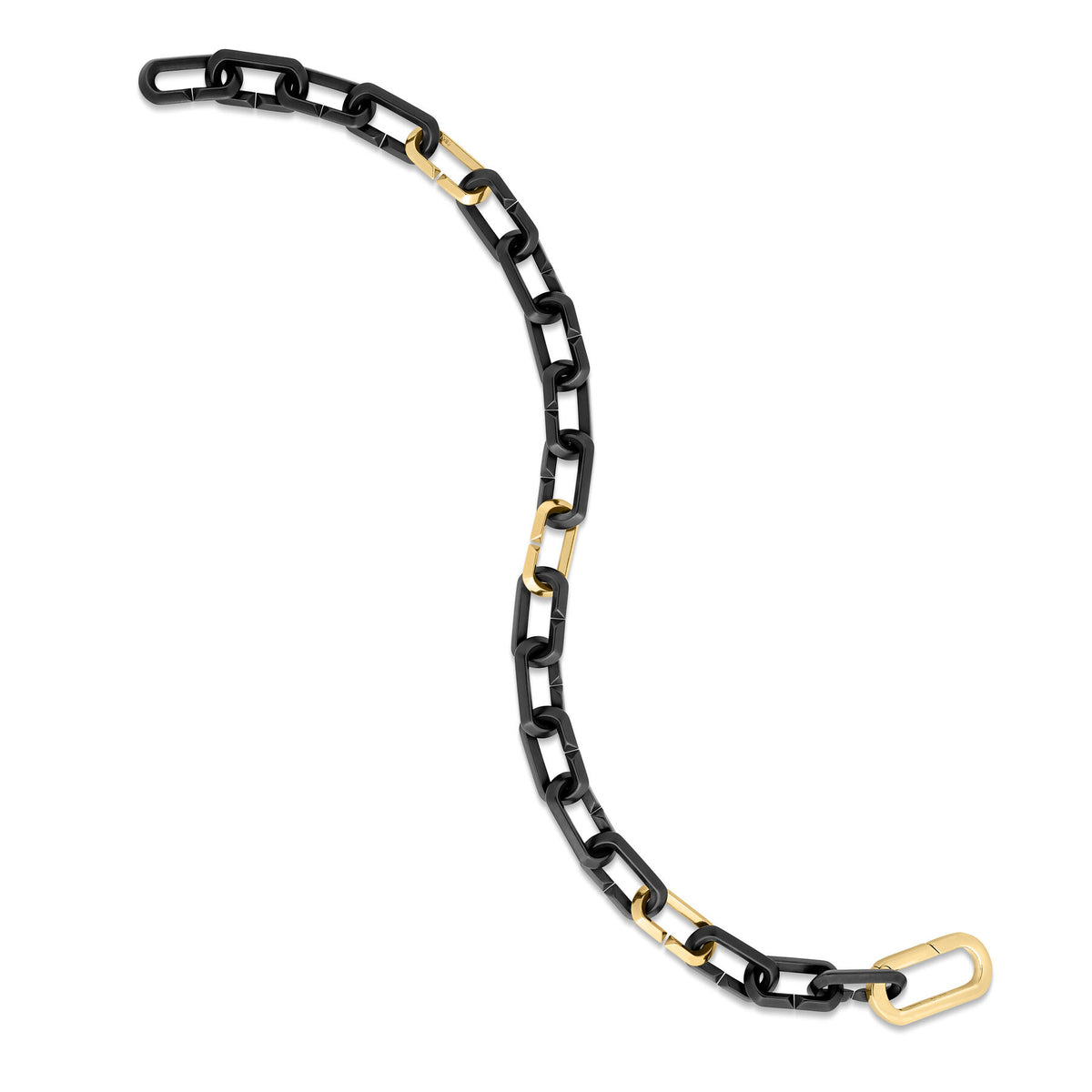 Black Titanium & Yellow Gold Bracelet