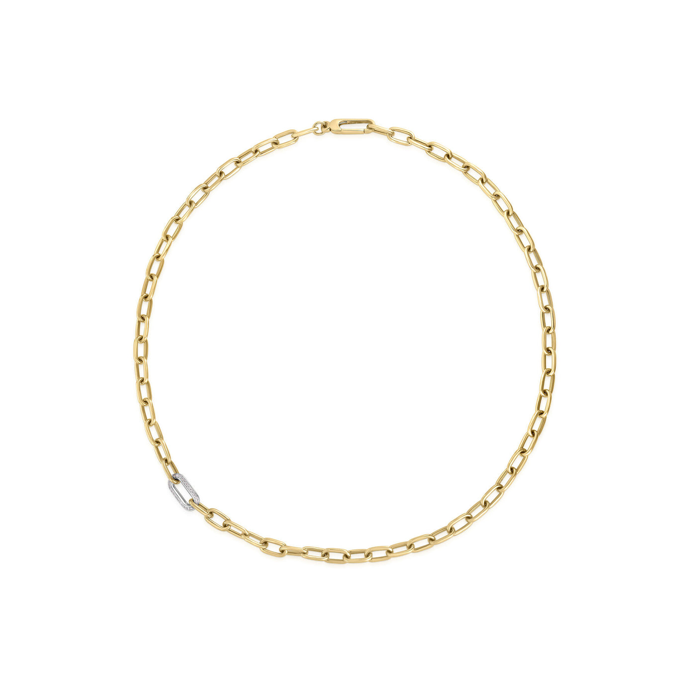 Diamond Link Chain Necklace