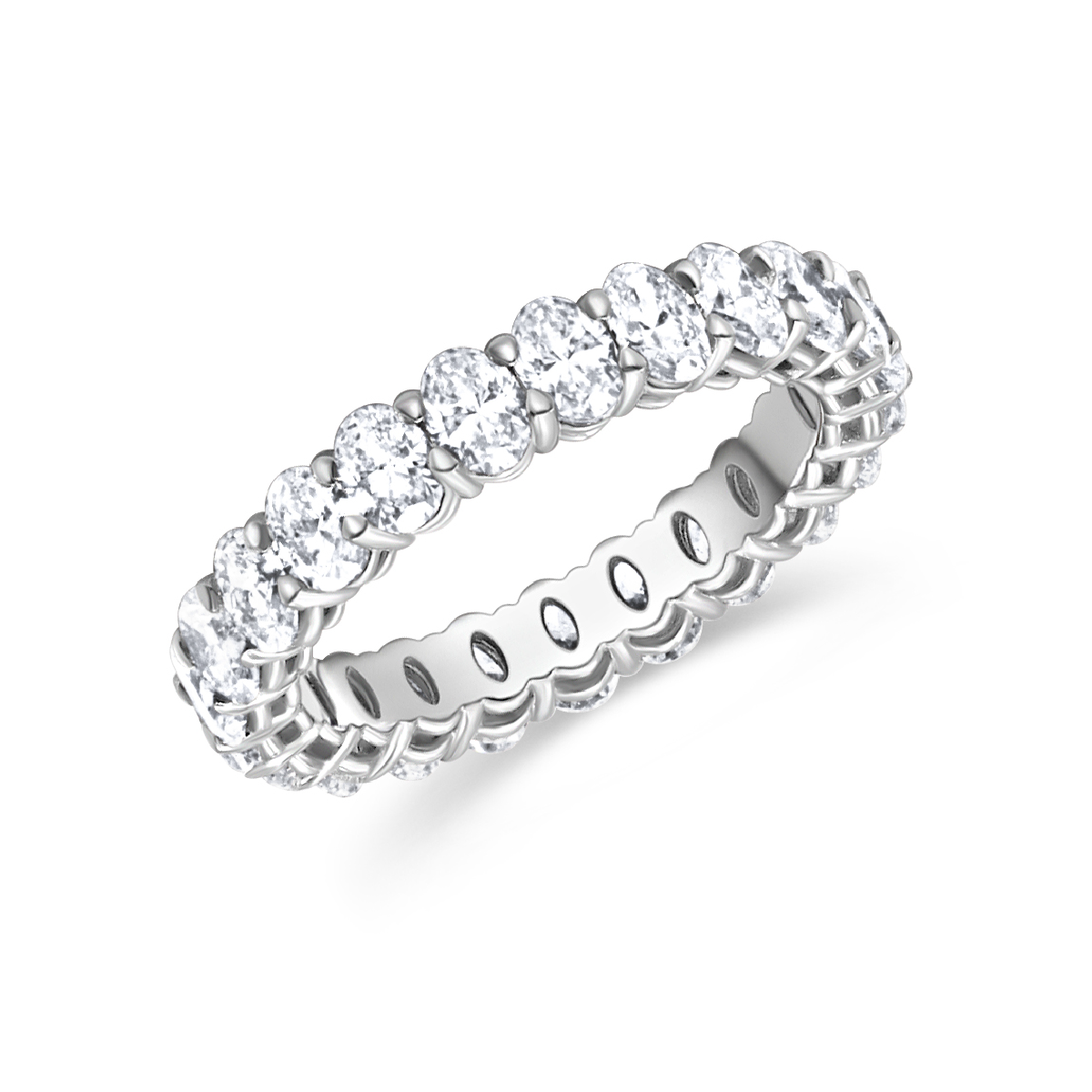 Oval Cut Diamond Eternity Band | 3.32tw