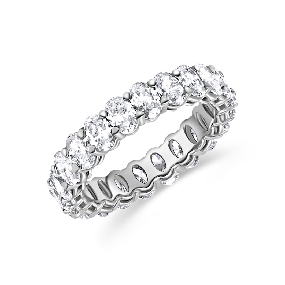 Oval Cut Diamond Eternity Band | 3.65tw
