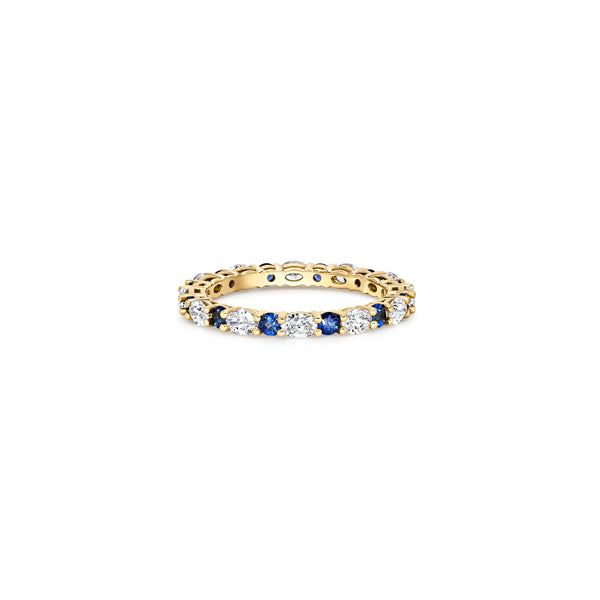 Diamond & Sapphire Eternity Band | 1.53tw