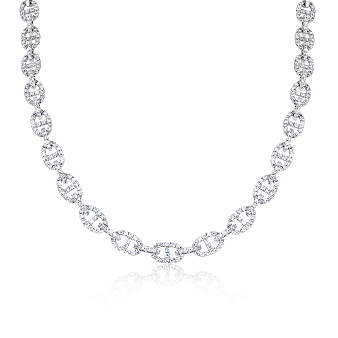 Diamond Gucci Link Necklace | 9.00tw