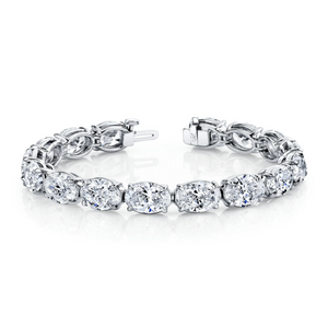Oval Cut Diamond Tennis Bracelet | 32.70tw