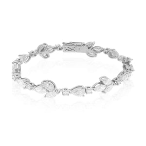 Round Pear Marquise Diamond Bracelet | 9.82tw