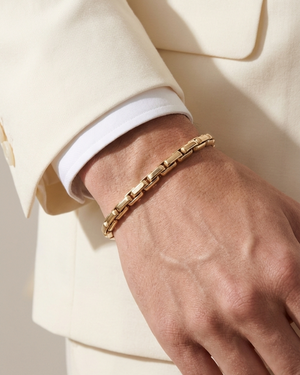 Fancy Oval Link Stretch Bracelet