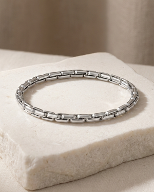 Fancy Oval Link Stretch Bracelet