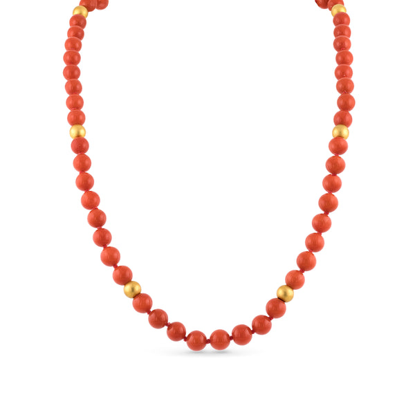 Coral Bead Necklace