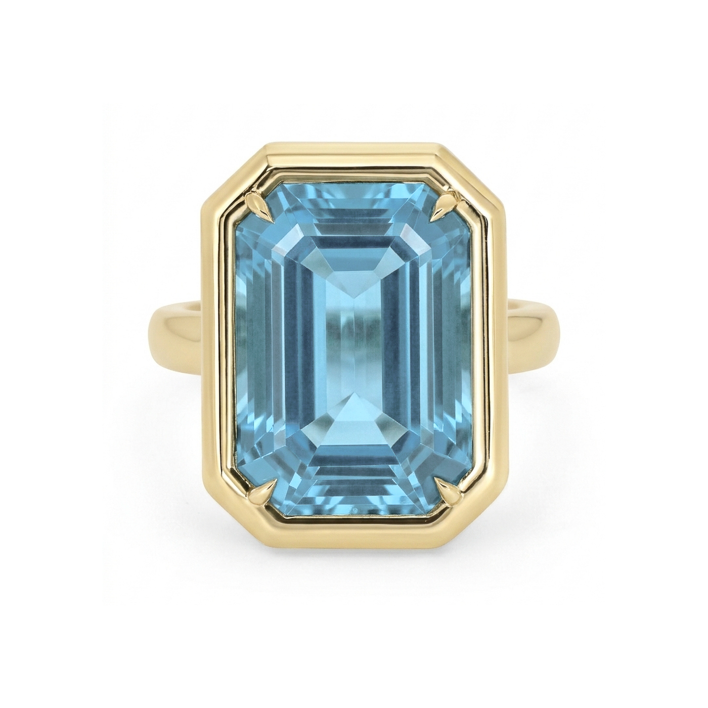Emerald Cut Aquamarine Ring | 12.90ct