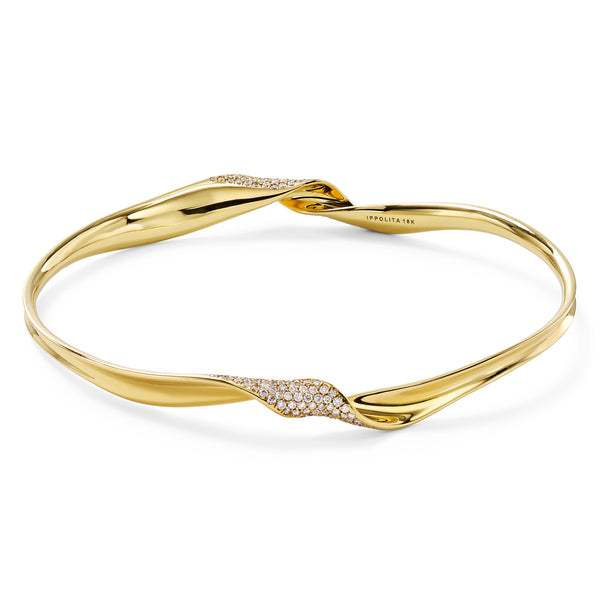 Twisted Diamond Pavé Bangle | .76tw