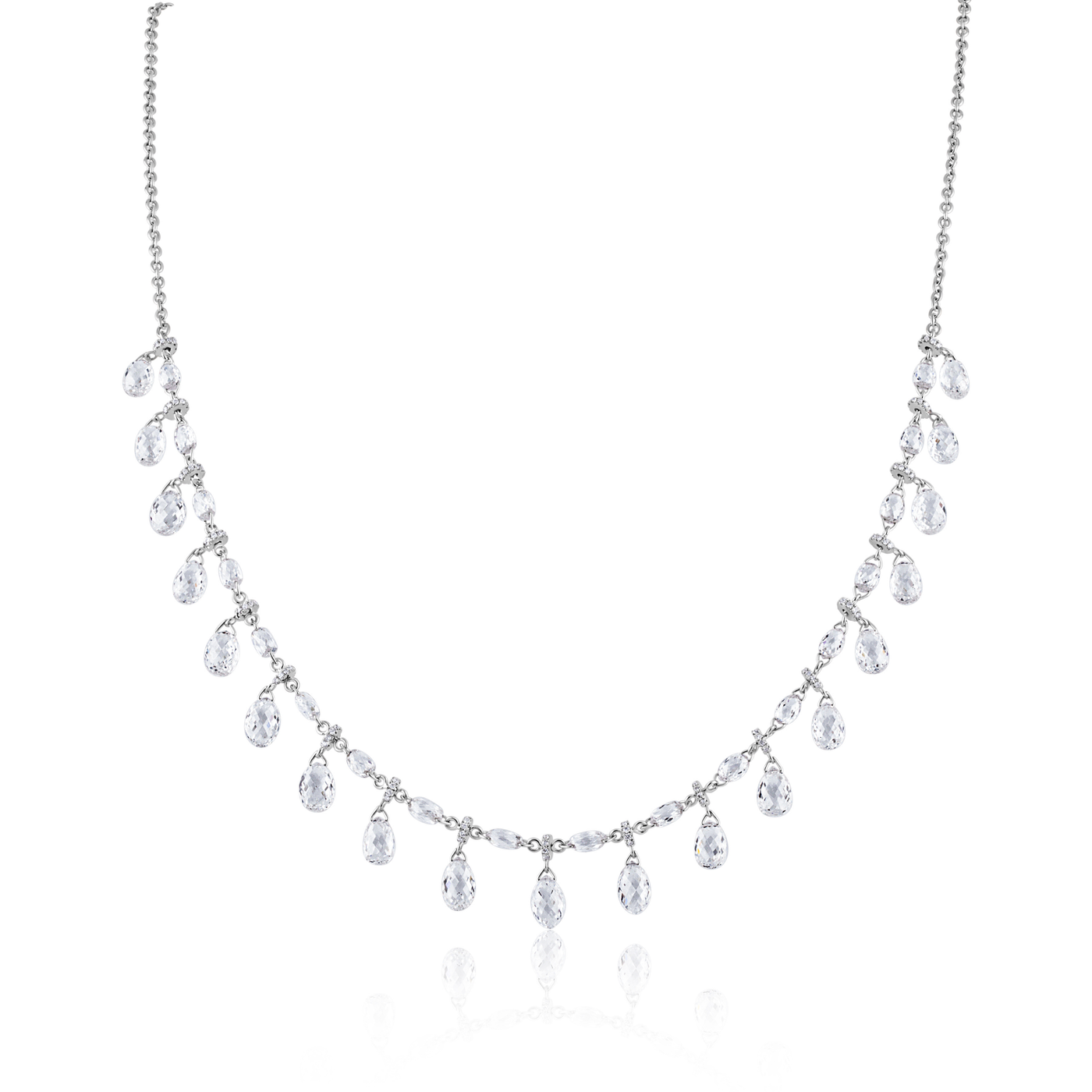 Briolette Diamond Necklace | 13.91tw