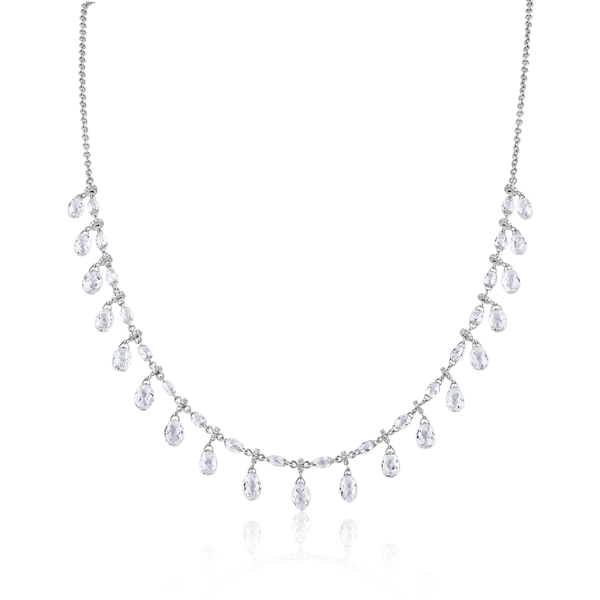 Briolette Diamond Necklace | 13.91tw