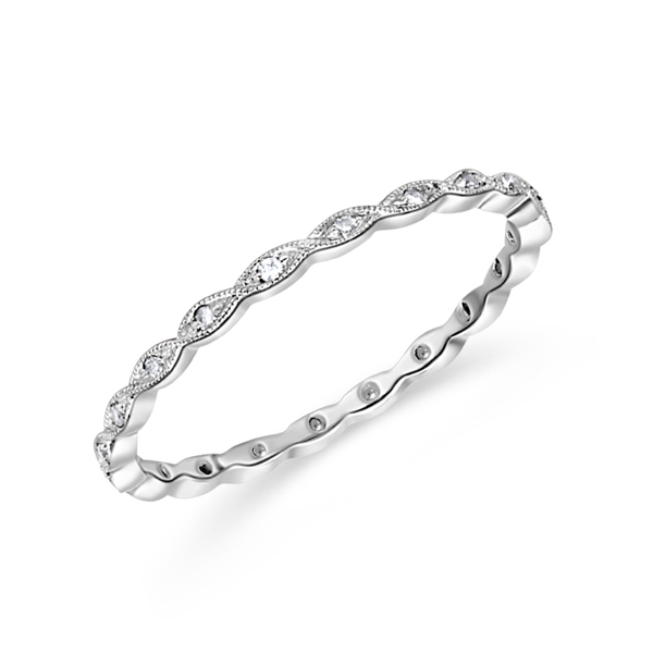 Thin Marquise Shape Diamond Eternity Band | .08tw