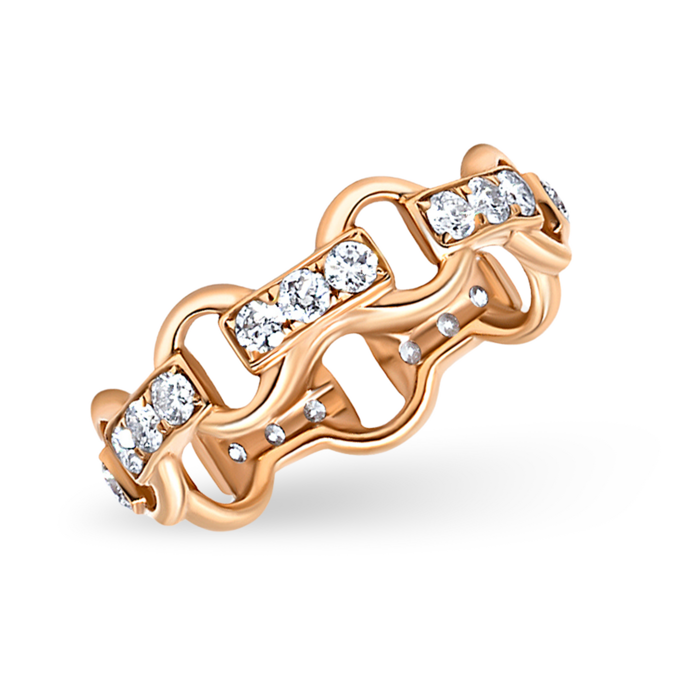 Chain-Link Diamond Band