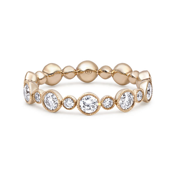 Large & Small Round Diamond Band