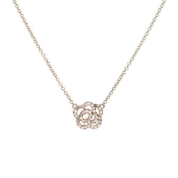 Diamond Rose Pendant