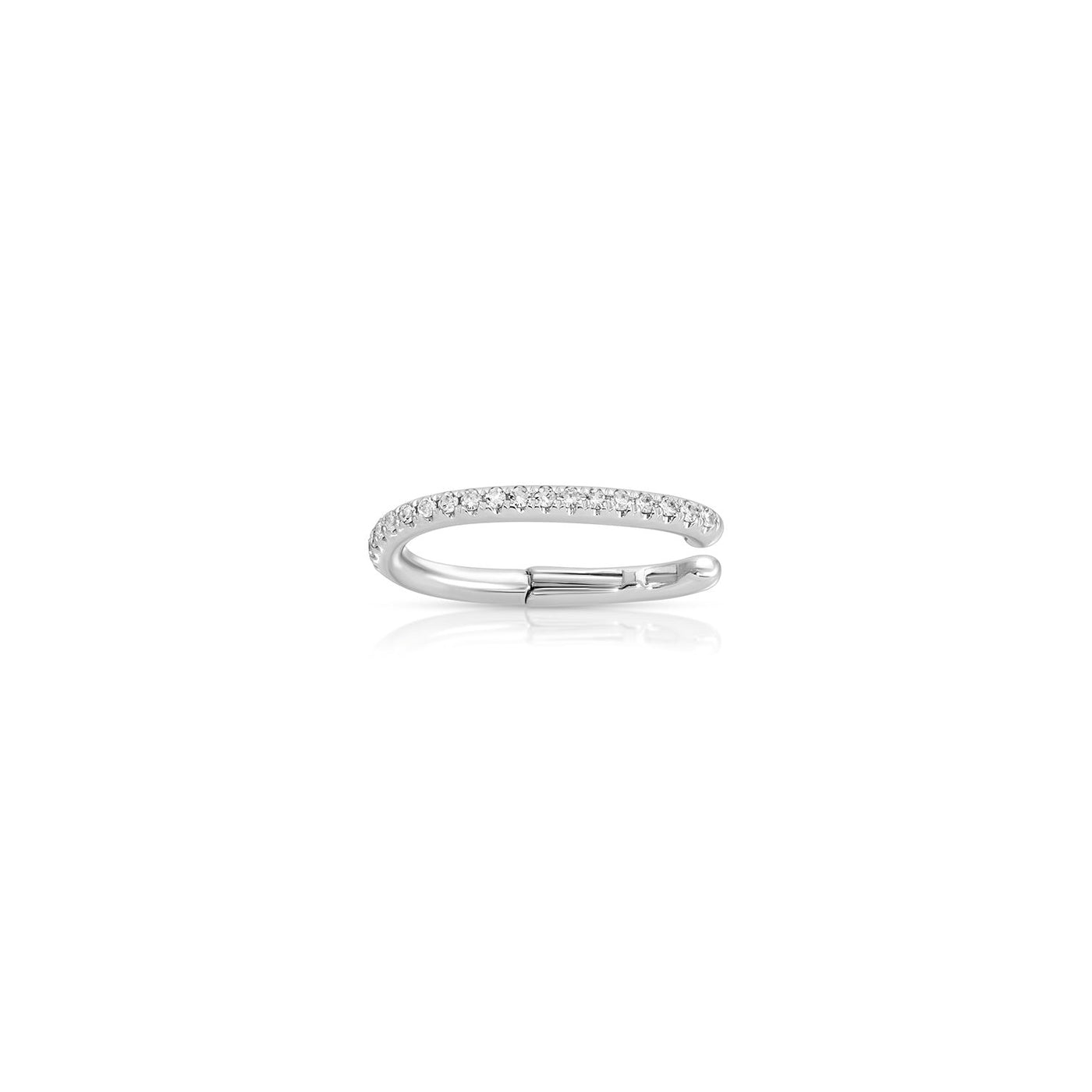 Single Large Diamond Ear Cuff | 0.07tw