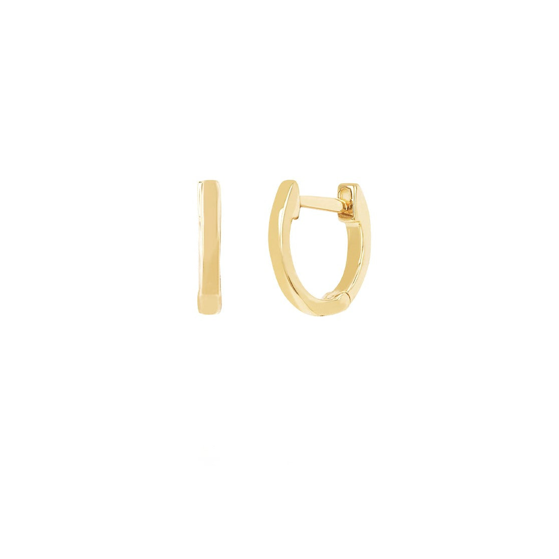 Yellow Gold Mini Huggie Earrings