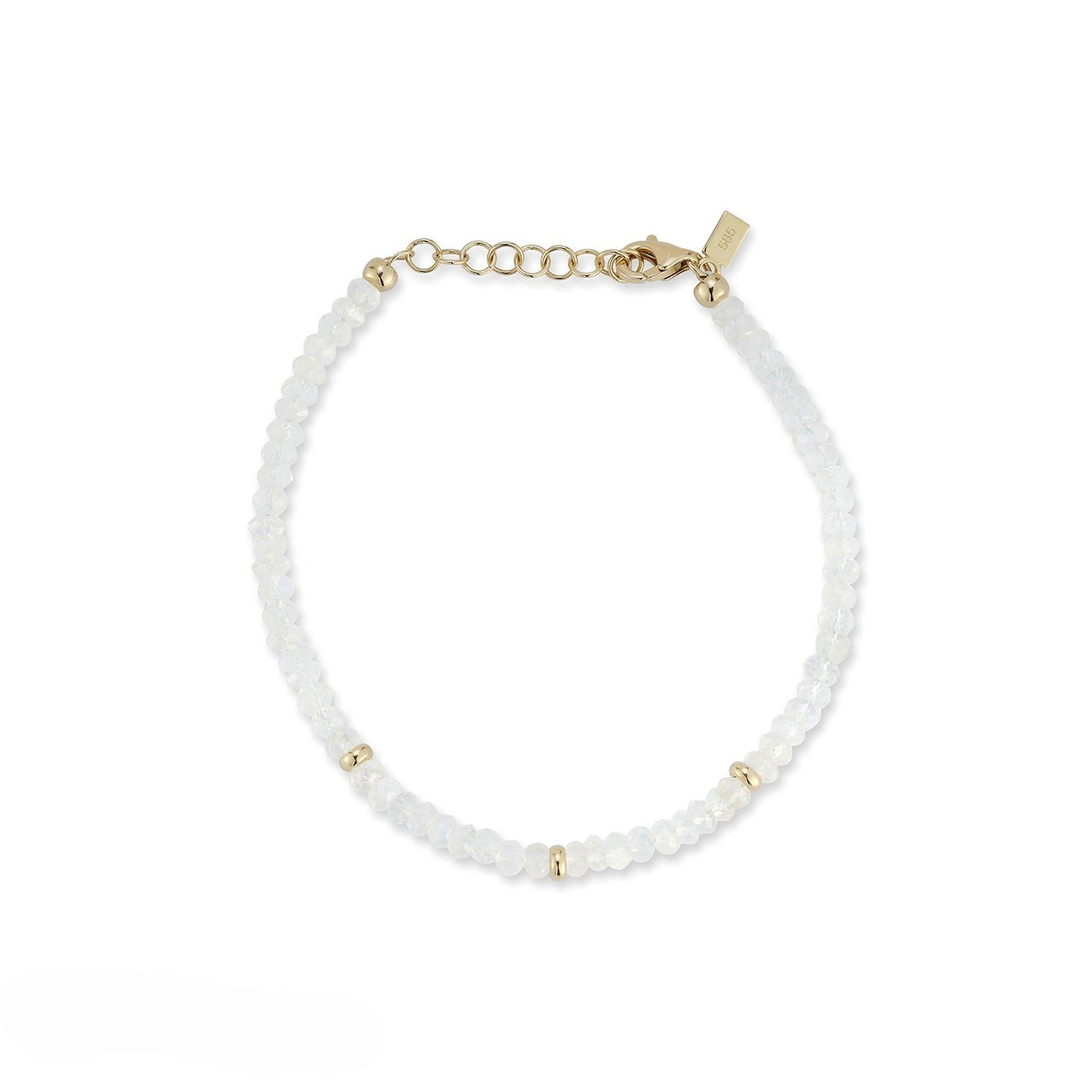 Moonstone Bead Bracelet