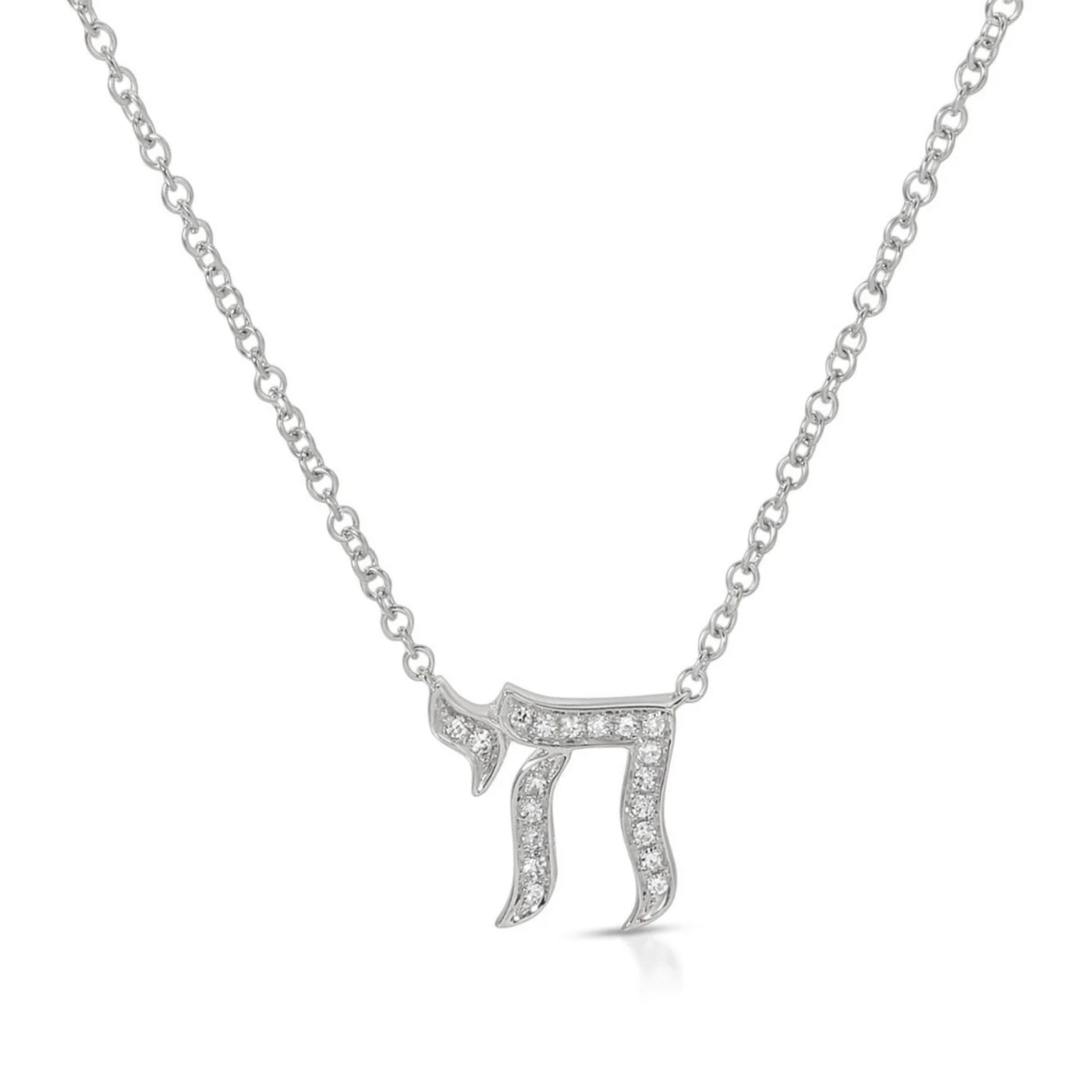 Diamond Chai Necklace | 0.04tw