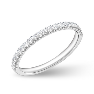 Round Diamond Half Eternity Band | .27tw