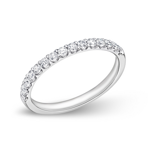 Round Diamond Half Eternity Band | .36tw