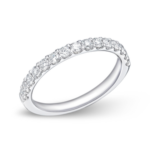 Round Diamond Half Eternity Band | .53tw