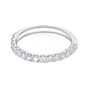 Round Diamond Half Eternity Band | .53tw