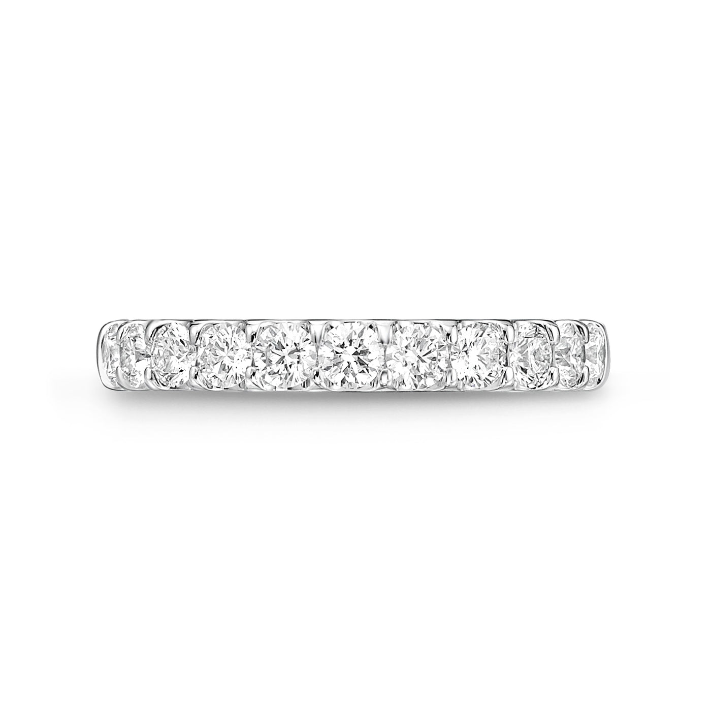 Round Diamond Half Eternity Band | .81tw