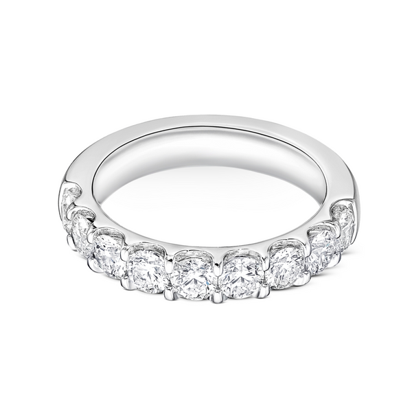 Round Diamond Half Eternity Band | 1.50tw