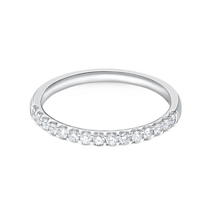 Round Diamond Half Eternity Band | .26tw