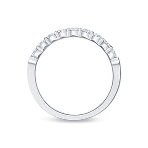 Round Diamond Half Eternity Band | .53tw