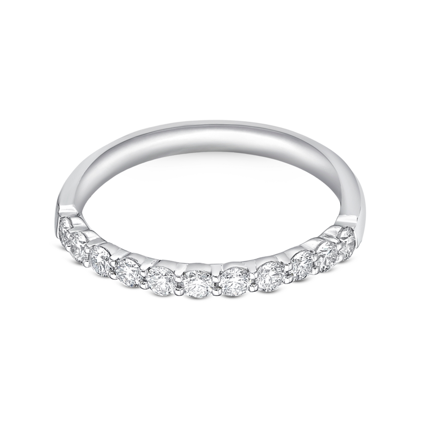Round Diamond Half Eternity Band | .36tw