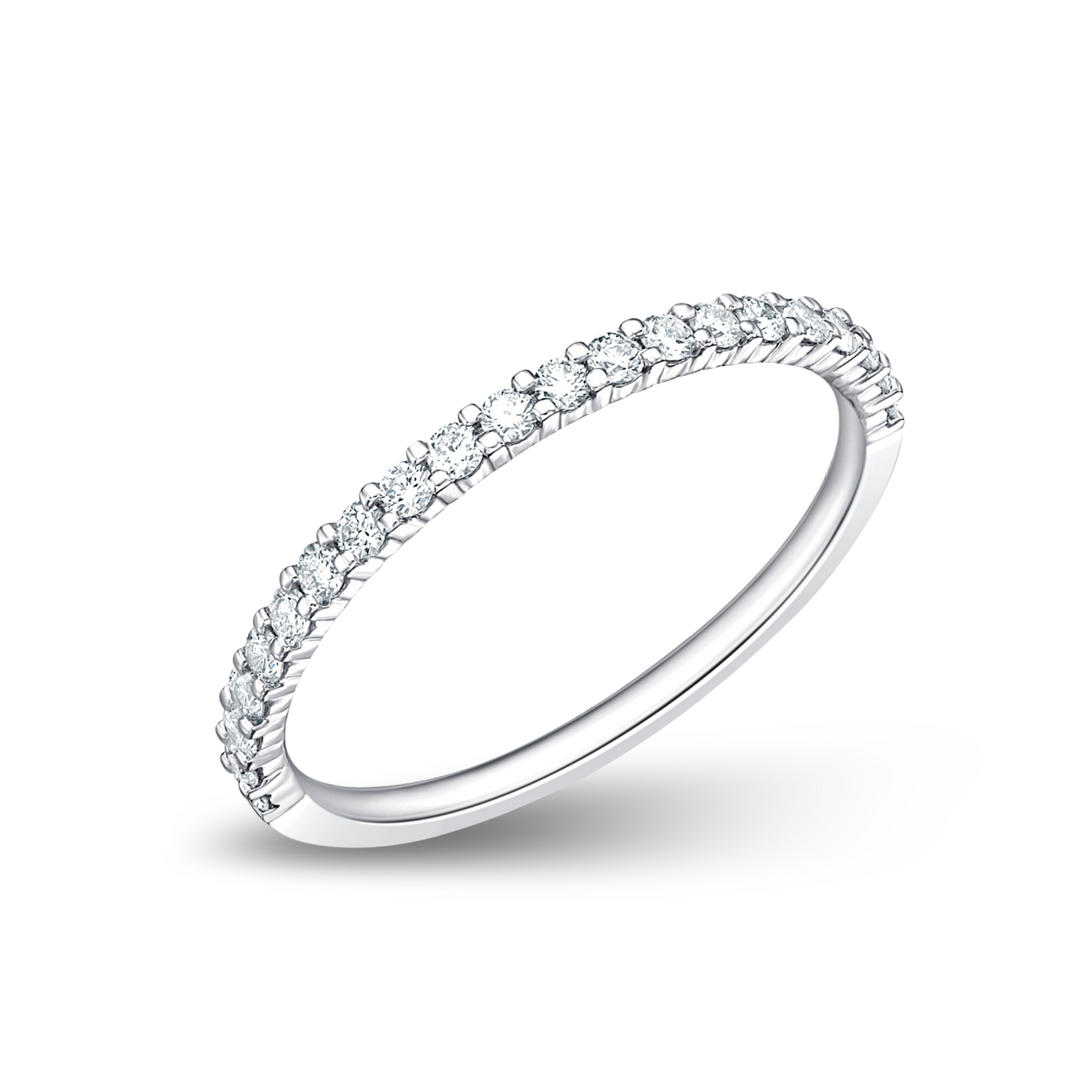 Round Diamond Half Eternity Band | .25tw