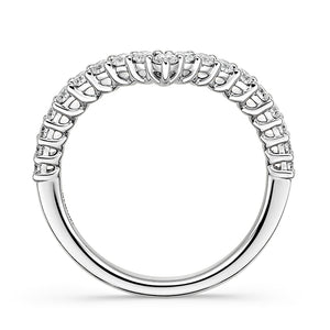 V Contour Round Diamond Band | .42tw