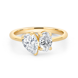 Toi et Moi Pear Shape & Oval Cut Diamond Ring | 1.20tw