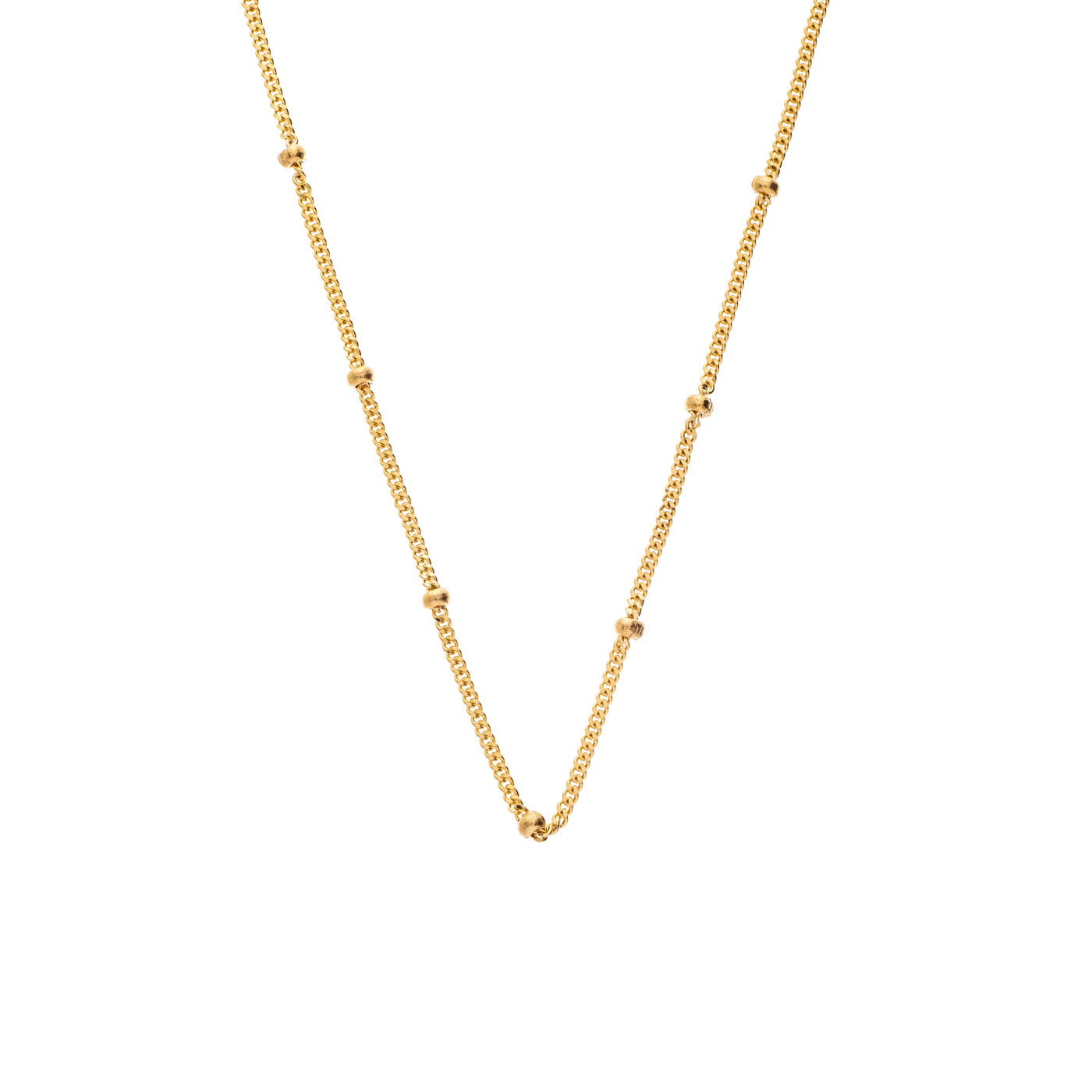 Link and Ball Chain Necklace