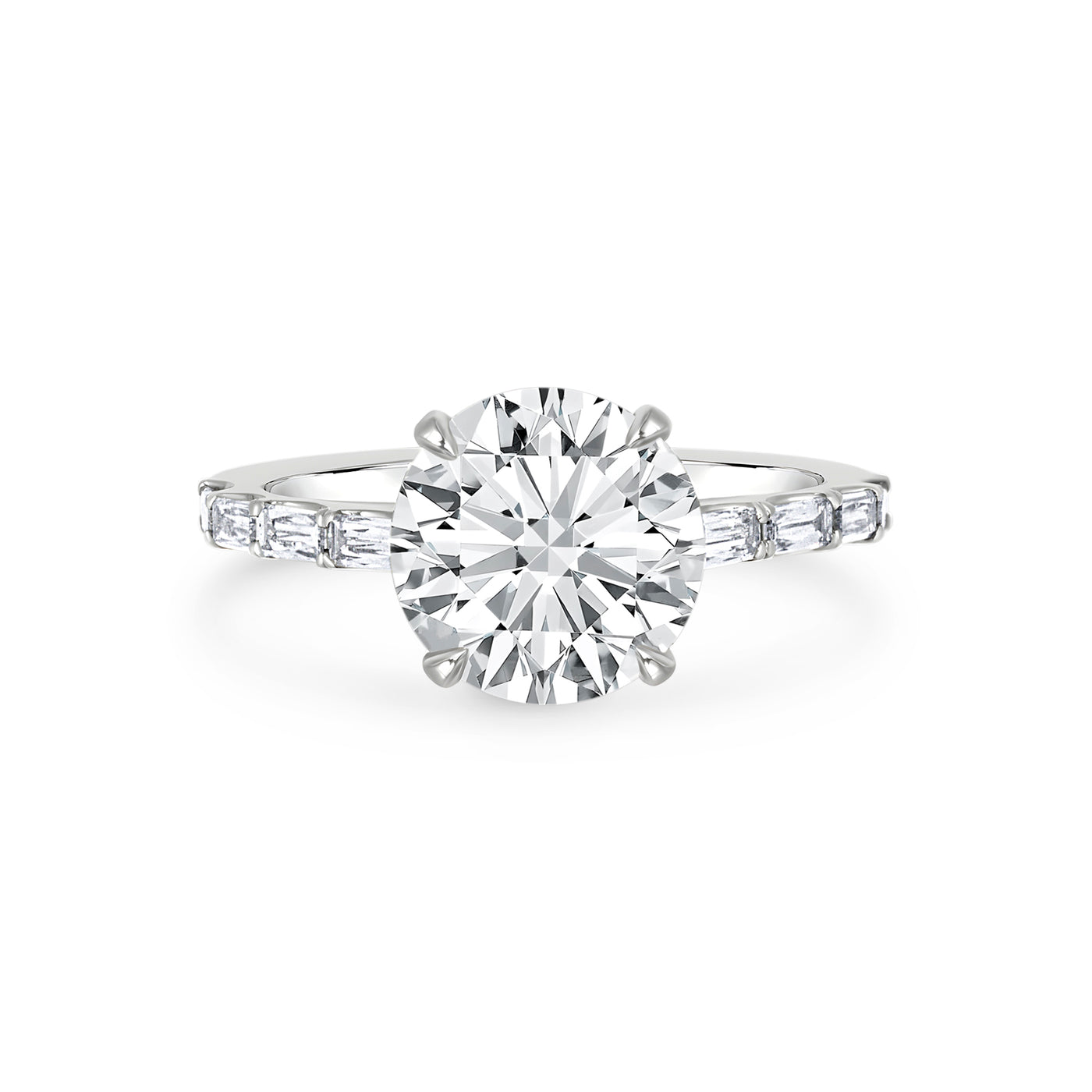 Round Brilliant and Alara Diamond Ring | 3.50tw