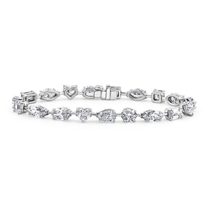 Mixed Shape Bar Tennis Bracelet | 13.78tw