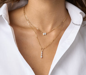 Double Pear Diamond Pendant | 0.60tw