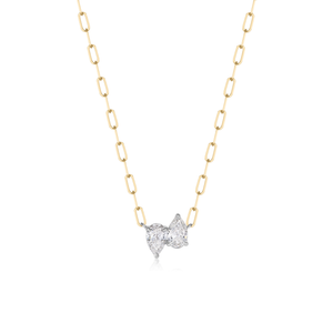 Double Pear Diamond Pendant | 0.60tw